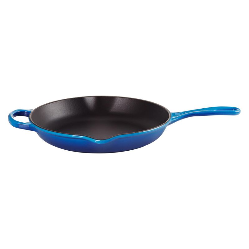 Le Creuset Cast Iron Round Skillet 26cm - Azure Blue image number 0
